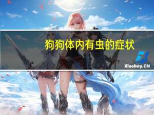 狗狗体内有虫的症状