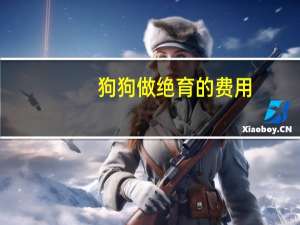 狗狗做绝育的费用