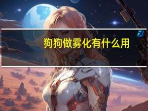 狗狗做雾化有什么用