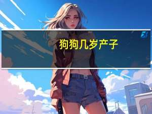 狗狗几岁产子