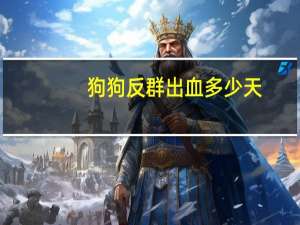 狗狗反群出血多少天