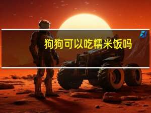 狗狗可以吃糯米饭吗