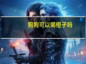 狗狗可以喝橙子吗