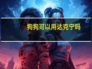 狗狗可以用达克宁吗