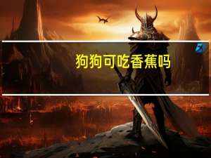 狗狗可吃香蕉吗
