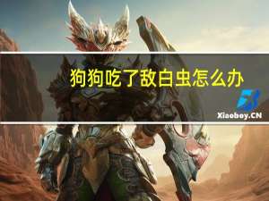 狗狗吃了敌白虫怎么办