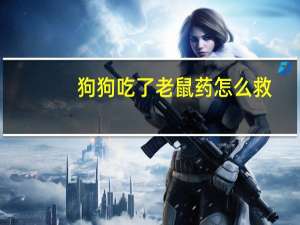 狗狗吃了老鼠药怎么救