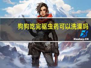 狗狗吃完驱虫药可以洗澡吗