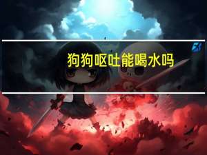 狗狗呕吐能喝水吗