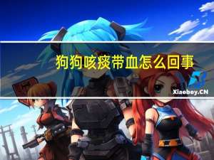狗狗咳痰带血怎么回事
