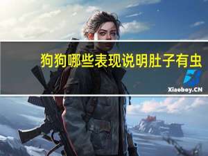 狗狗哪些表现说明肚子有虫