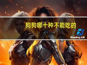狗狗哪十种不能吃的