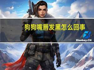 狗狗嘴唇发黑怎么回事