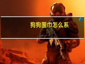 狗狗围巾怎么系