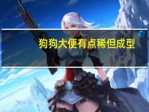 狗狗大便有点稀但成型