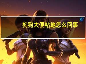 狗狗大便粘地怎么回事