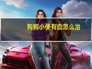 狗狗小便有血怎么治