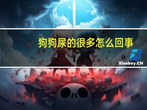 狗狗尿的很多怎么回事