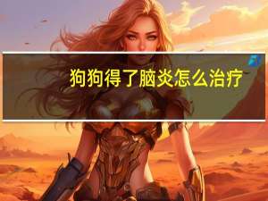 狗狗得了脑炎怎么治疗