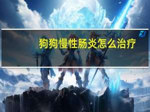 狗狗慢性肠炎怎么治疗