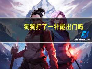 狗狗打了一针能出门吗