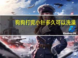 狗狗打完小针多久可以洗澡
