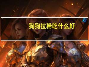 狗狗拉稀吃什么好