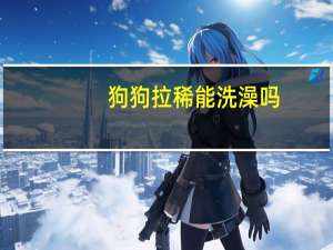 狗狗拉稀能洗澡吗