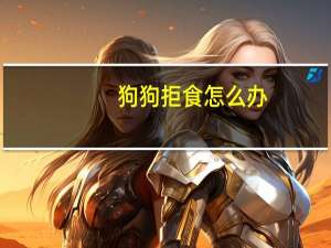 狗狗拒食怎么办