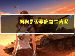 狗狗是否要吃益生菌呢