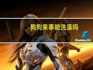 狗狗来事能洗澡吗