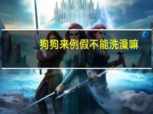 狗狗来例假不能洗澡嘛