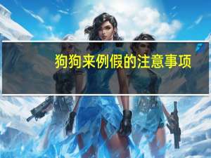 狗狗来例假的注意事项
