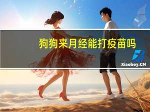 狗狗来月经能打疫苗吗
