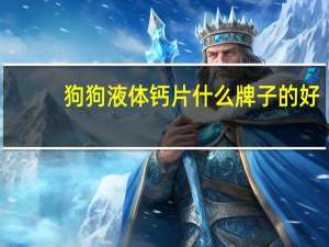 狗狗液体钙片什么牌子的好