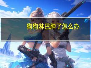 狗狗淋巴肿了怎么办