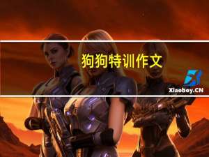 狗狗特训作文