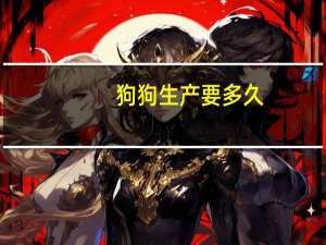 狗狗生产要多久