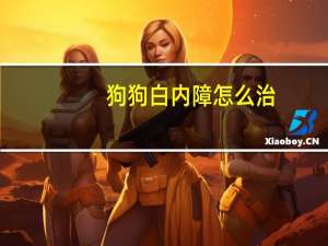 狗狗白内障怎么治