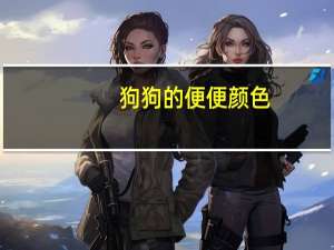 狗狗的便便颜色