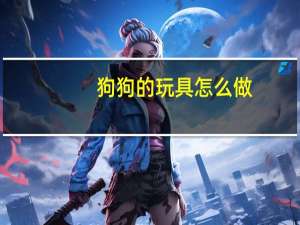 狗狗的玩具怎么做