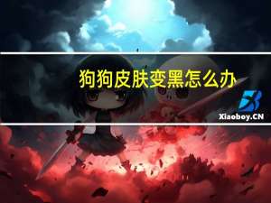 狗狗皮肤变黑怎么办