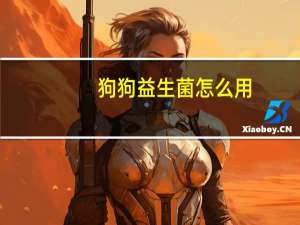 狗狗益生菌怎么用