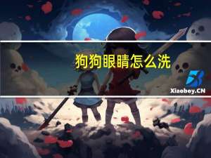 狗狗眼睛怎么洗