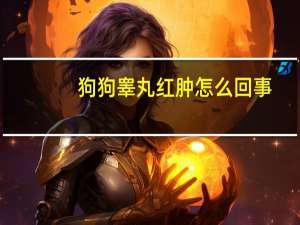 狗狗睾丸红肿怎么回事