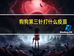 狗狗第三针打什么疫苗