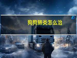 狗狗肺炎怎么治