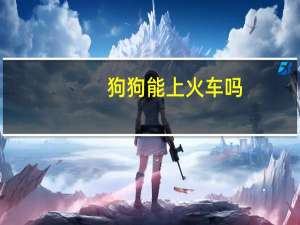 狗狗能上火车吗
