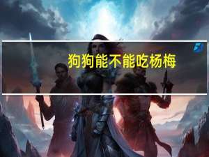 狗狗能不能吃杨梅