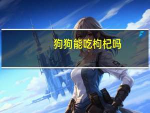 狗狗能吃枸杞吗